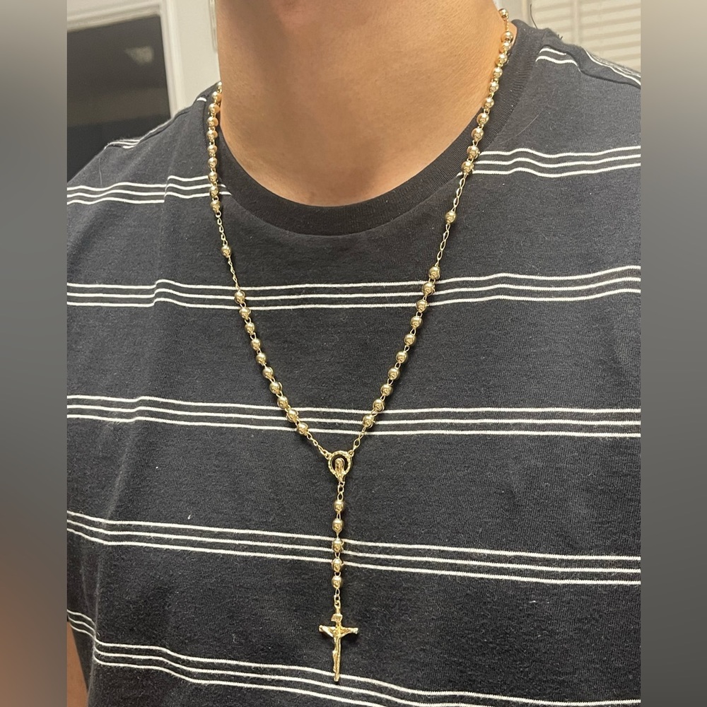 18k Gold Filled Rosary - Picture 7 of 7